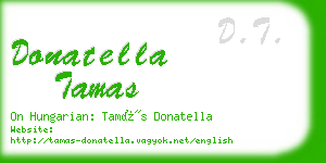 donatella tamas business card